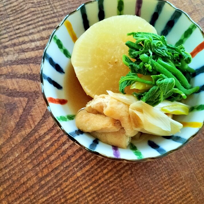 大根と油揚げの煮物♩